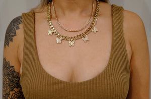 Double Flossy Necklace
